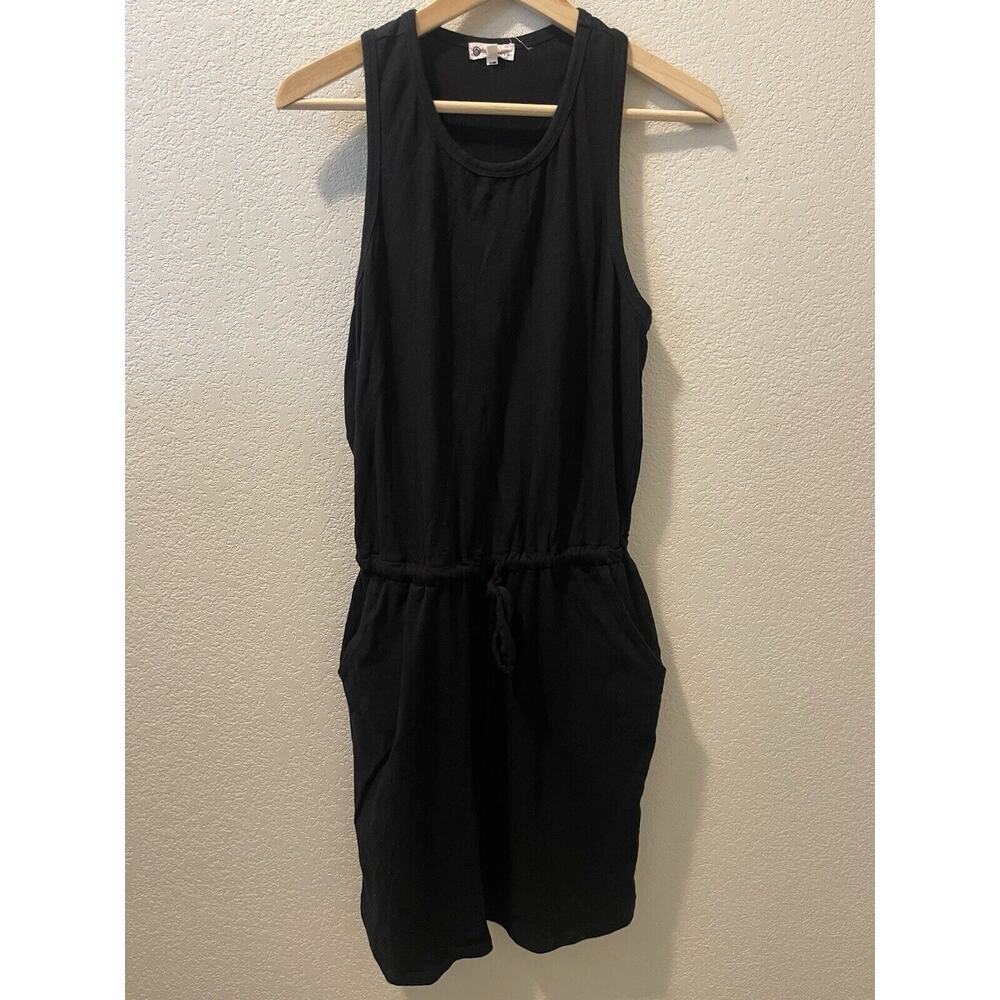 Sundry For EVEREVE TANK DRESS Black The Weekender in Black Grey Size 2 Med